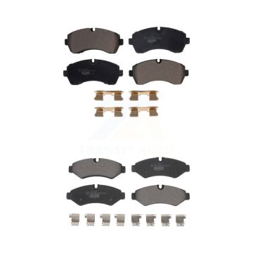 Front Rear Ceramic Brake Pads Kit For Mercedes-Benz Sprinter 2500 3500 4500 3500XD 1500 KTC-100666