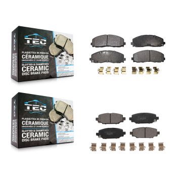 Front Rear Ceramic Brake Pads Kit For Jeep Wrangler KTC-100673