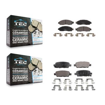 Front Rear Ceramic Brake Pads Kit For Nissan LEAF KTC-100676