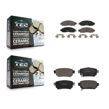 Front Rear Ceramic Brake Pads Kit For Nissan LEAF With Electric Parking KTC-100677