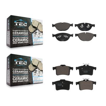 Front Rear Ceramic Brake Pads Kit For Jaguar XF XJ XKR XFR XJR XFR-S KTC-100678