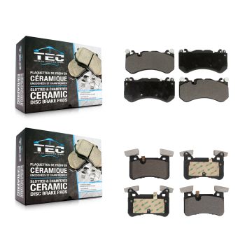 Front Rear Ceramic Brake Pads Kit For Mercedes-Benz C63 AMG With Painted Calipers KTC-100685