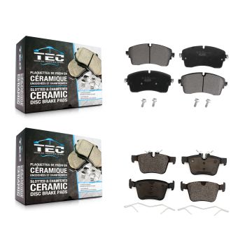 Front Rear Ceramic Brake Pads Kit For Land Rover Range Evoque Jaguar E-Pace KTC-100689