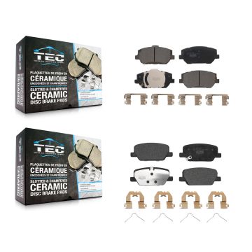 Front Rear Ceramic Brake Pads Kit For 2019-2020 Hyundai Santa Fe KTC-100694