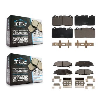 Front Rear Ceramic Brake Pads Kit For 12 Chevrolet Corvette With Composite Brakes KTC-100702