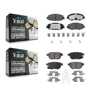 Front Rear Ceramic Brake Pads Kit For Toyota Corolla Prius Prime KTC-100706