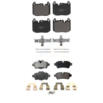 Front Rear Ceramic Brake Pads Kit For Mini Cooper With 5 Lug Wheels 4 Piston Caliper KTC-100716