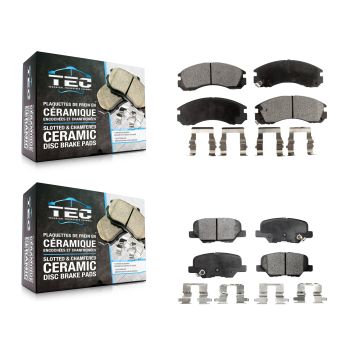 Front Rear Ceramic Brake Pads Kit For Mitsubishi Outlander PHEV With Manual Parking KTC-100720