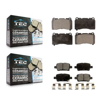 Front Rear Ceramic Brake Pads Kit For Buick Regal Sportback TourX KTC-100770