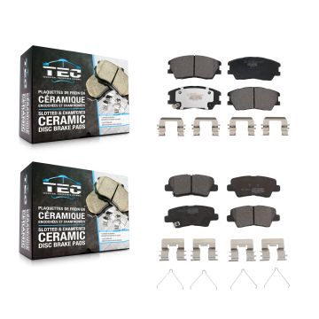 Front Rear Ceramic Brake Pads Kit For Kia Soul EV KTC-100784