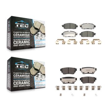 Front Rear Ceramic Brake Pads Kit For 2021-2023 Nissan Kicks Disc rear brakes KTC-100792