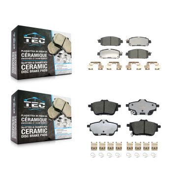 Front Rear Ceramic Brake Pads Kit For 2020-2023 Nissan Sentra Disc rear brakes KTC-100803