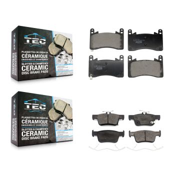 Front Rear Ceramic Brake Pads Kit For 2021-2023 Acura TLX 3.0L KTC-100807