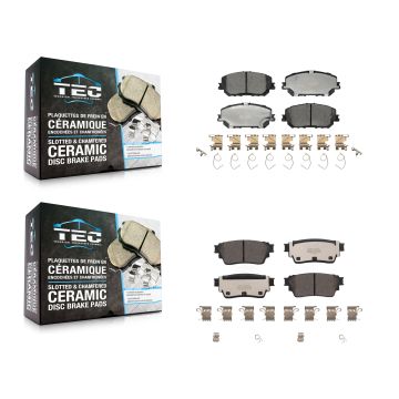 Front Rear Ceramic Brake Pads Kit For Nissan Rogue KTC-100808