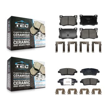 Front Rear Ceramic Brake Pads Kit For 2018-2020 Genesis G80 3.8L 5.0L KTC-100813