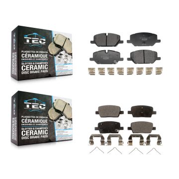 Front Rear Ceramic Brake Pads Kit For Chevrolet Camaro With 321mm Diameter Rotor KTC-100828
