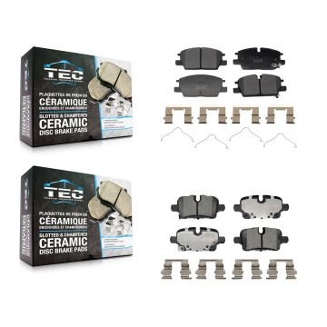 Front Rear Ceramic Brake Pads Kit For Chevrolet GMC Terrain Equinox Malibu KTC-100830