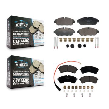 Front Rear Ceramic Brake Pads Kit For Ford Transit-250 Transit-150 Transit-350 HD AWD KTC-100839