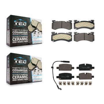 Front Rear Ceramic Brake Pads Kit For Chevrolet Tahoe GMC Yukon KTC-100844