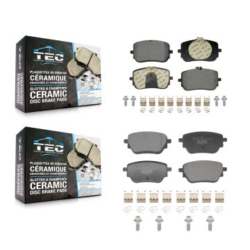 Front Rear Ceramic Brake Pads Kit For Mercedes-Benz A220 CLA250 With Standard Brakes KTC-100845