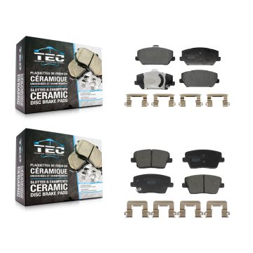 Front Rear Ceramic Brake Pads Kit For Hyundai Veloster N Elantra Kona KTC-100852