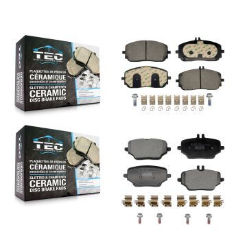 Front Rear Ceramic Brake Pads Kit For Mercedes-Benz GLE350 With 330mm Diameter Rotor KTC-100863