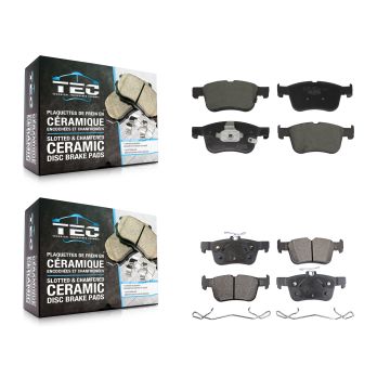 Front Rear Ceramic Brake Pads Kit For Ford Escape Bronco Sport Maverick Lincoln Corsair KTC-100869