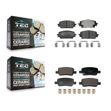 Front Rear Ceramic Brake Pads Kit For Hyundai Santa Fe Kia Sorento Cruz KTC-100874