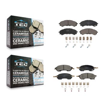 Front Rear Ceramic Brake Pads Kit For Ford Bronco KTC-100876