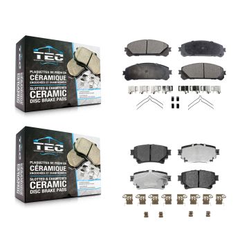 Front Rear Ceramic Brake Pad Kit For Toyota Highlander Sienna Lexus RAV4 Prime bZ4X NX350 KTC-100882