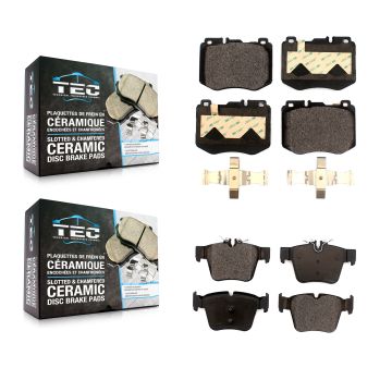 Front Rear Ceramic Brake Pads Kit For Mercedes-Benz GLC300 Without Sport Package KTC-100883