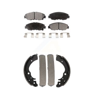Front Rear Ceramic Brake Pads And Drum Shoes Kit For Honda Accord KTN-100070