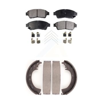 Front Rear Ceramic Brake Pads And Drum Shoes Kit For Toyota Camry RAV4 KTN-100095