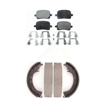 Front Rear Ceramic Brake Pads And Drum Shoes Kit For Toyota Solara KTN-100136