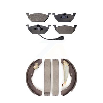 Front Rear Ceramic Brake Pads And Drum Shoes Kit For Volkswagen Jetta KTN-100144