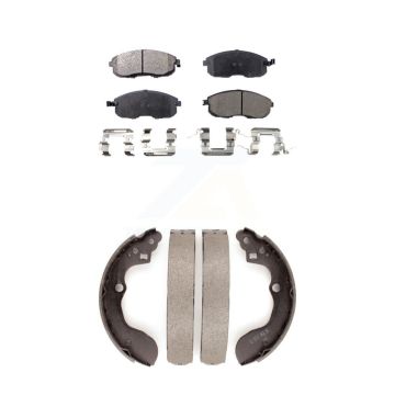 Front Rear Ceramic Brake Pads And Drum Shoes Kit For Suzuki SX4 Crossover KTN-100151