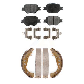 Front Rear Ceramic Brake Pads And Drum Shoes Kit For Toyota Celica KTN-100153