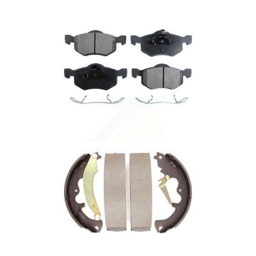 Front Rear Ceramic Brake Pads Drum Shoe Kit For Ford Escape Mercury Mariner From 01/08/07 KTN-100168
