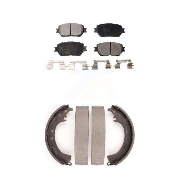 Front Rear Ceramic Brake Pads And Drum Shoes Kit For Toyota Camry KTN-100195
