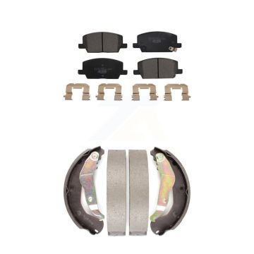 Front Rear Ceramic Brake Pads And Drum Shoes Kit For Chevrolet Trax KTN-100244