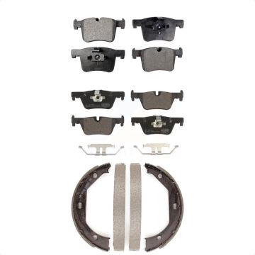 Front Rear Ceramic Brake Pads And Parking Shoes Kit For BMW 320i xDrive 328d KTN-100550