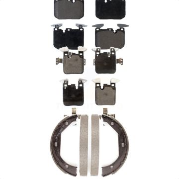 Front Rear Ceramic Brake Pads Parking Shoes Kit For BMW 435i xDrive M4 440i Gran Coupe M2 KTN-100552