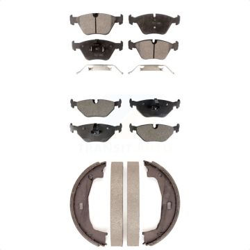 Front Rear Ceramic Brake Pads And Parking Shoes Kit For BMW Z4 KTN-100562