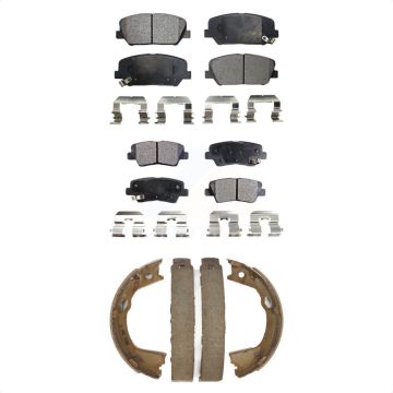 Front Rear Ceramic Brake Pads Parking Shoe Kit For Kia Optima With Electric KTN-100626