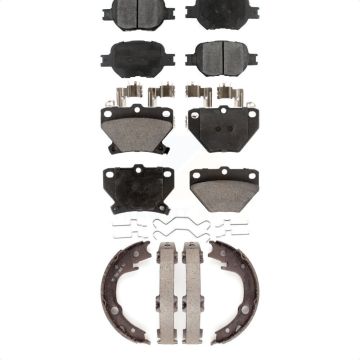 Front Rear Ceramic Brake Pads And Parking Shoes Kit For Toyota Celica KTN-100744