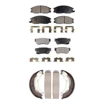 Front Rear Ceramic Brake Pads And Parking Shoes Kit For Hyundai XG350 XG300 KTN-100782