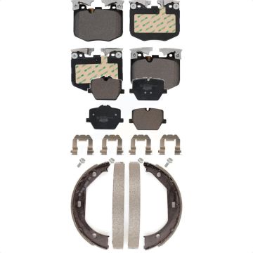 Front Rear Ceramic Brake Pads And Parking Shoes Kit For BMW 330i xDrive KTN-100882