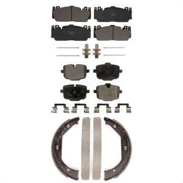Front Rear Ceramic Brake Pads And Parking Shoes Kit For BMW M5 KTN-100883
