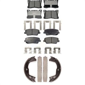 Front Rear Ceramic Brake Pads And Parking Shoes Kit For 2012-2013 Hyundai Equus KTN-100917