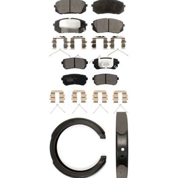 Front Rear Ceramic Brake Pads And Parking Shoes Kit For Kia Optima KTN-100961